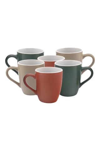 6 tazas de porcelana