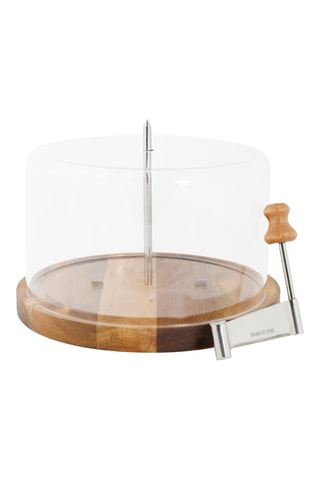 Juego para queso de madera y acero inoxidable - 20 cm