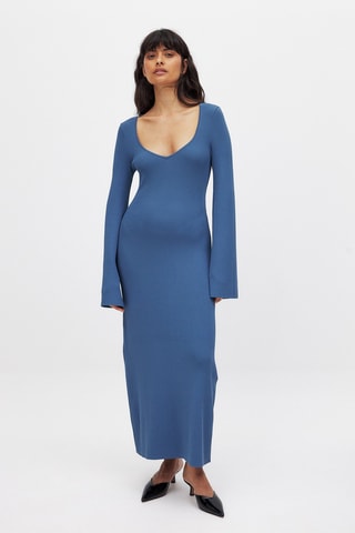 Abito lungo - Celeste