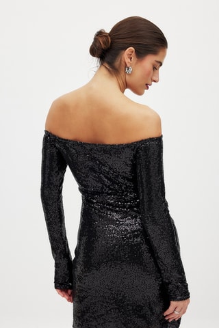 Abito taglio dritto - Nero