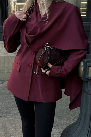 Borsa a spalla in pelle - Bordeaux