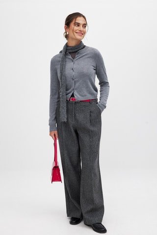 Pantaloni in lana - Grigio scuro