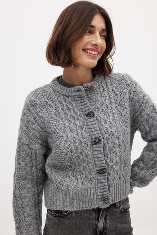 Cardigan - Grigio chiaro