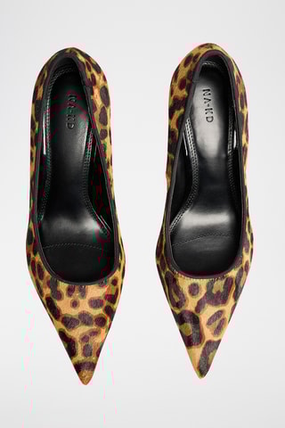 Décolleté in pelle - Cammello