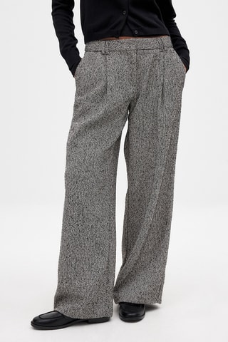 Pantaloni - Nero melange