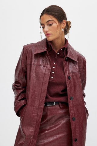 Giacca lunga - Rosso