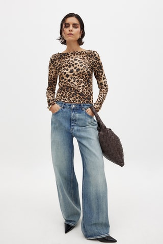 Top - Beige e marrone chiaro