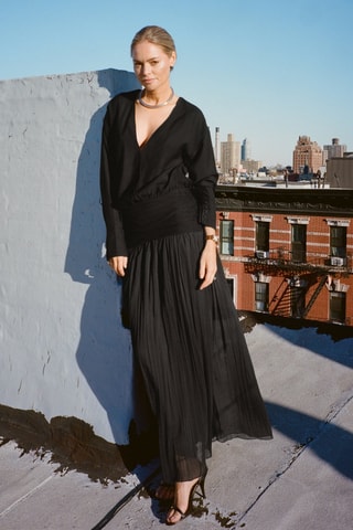 Abito effetto trompe-l’œil - Nero