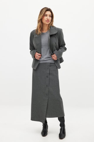 Gonna lunga - Grigio scuro melange