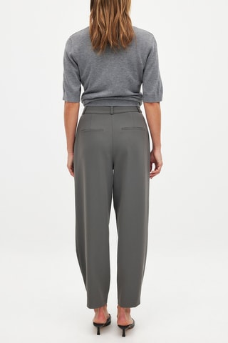 Pantaloni a vita alta - Grigio