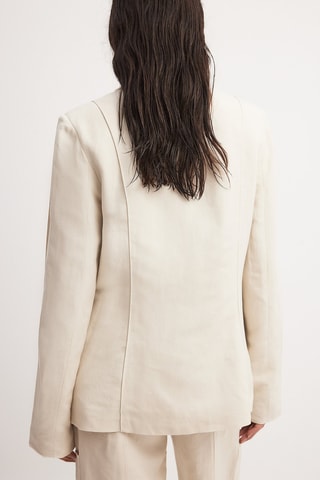 Giacca in lino - Beige chiaro