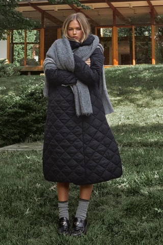 Piumino lungo - Nero