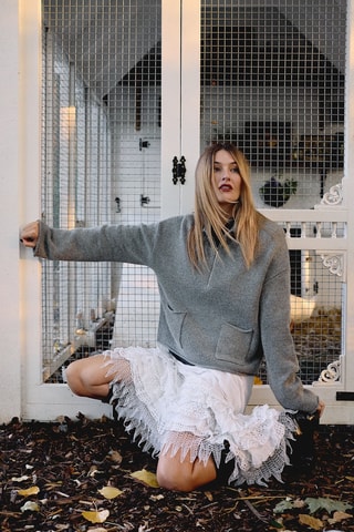 Maglia in lana - Grigio chiaro