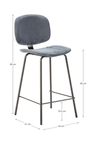 2 tabourets - 44 x 98 x 51 cm