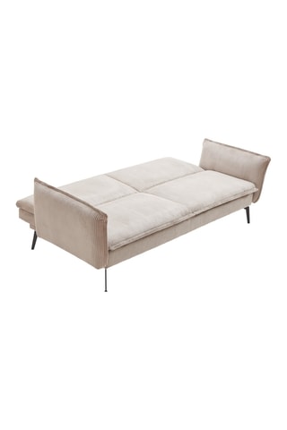 Canapé convertible - Beige - 2 places - En tissu