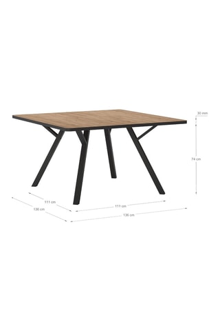 Table à manger - 136 x 77 x 136 cm