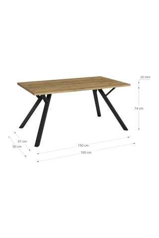 Table à manger - 160 x 74 x 90 cm
