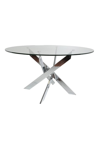 Table à manger en verre - 120 x 76 x 120 cm