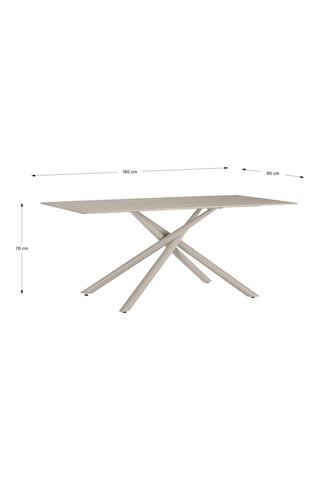 Table à manger en céramique - 180 x 76 x 90 cm