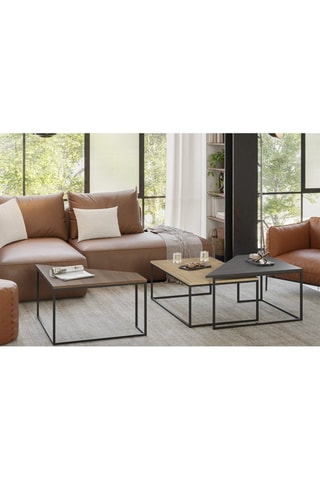 3 tables gigognes - 110 x 42 x 70 cm / 96 x 41,8 x 60 cm