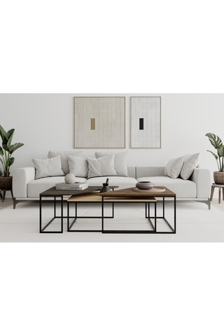 3 tables gigognes - 110 x 42 x 70 cm / 96 x 41,8 x 60 cm