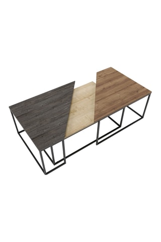 3 tables gigognes - 110 x 42 x 70 cm / 96 x 41,8 x 60 cm