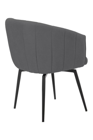 Fauteuil pivotant - Gris foncé - En faux suède