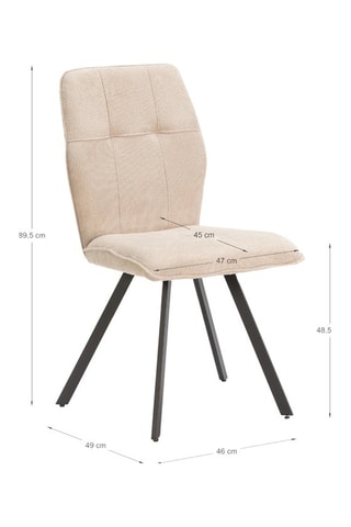 4 chaises - 47 x 89 x 60 cm