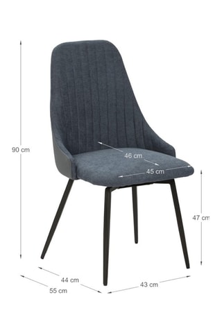 2 chaises - 50 x 90 x 55 cm