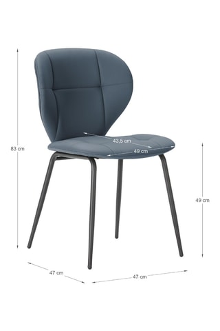 2 chaises - 50 x 83 x 57,5 cm