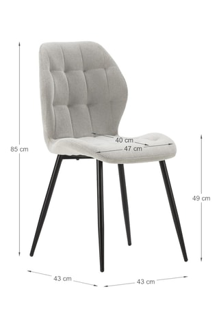 4 chaises - 43 x 85 x 43 cm