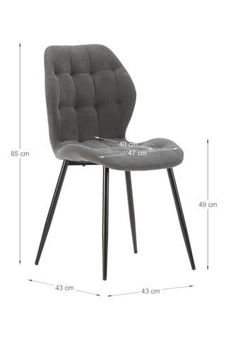 4 chaises - 48 x 85 x 58 cm