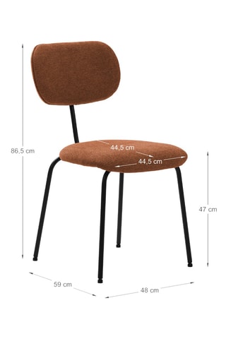 4 chaises - 59 x 86 x 46 cm