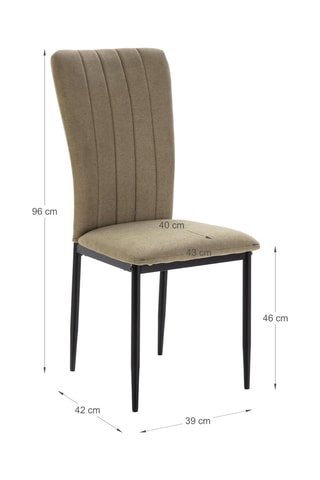 4 chaises - 39 x 96 x 42 cm