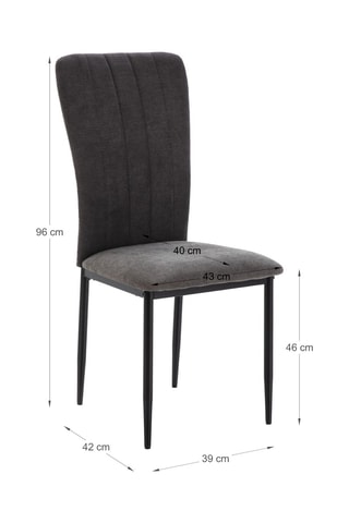 4 chaises - 39 x 96 x 42 cm