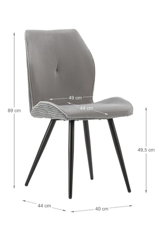 2 chaises - 40 x 89 x 44 cm