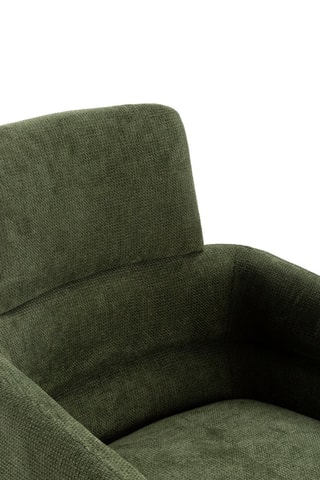 2 fauteuils pivotants - Vert olive - En tissu