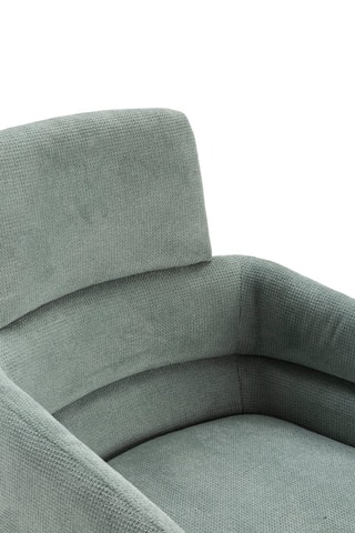 2 fauteuils pivotants - Turquoise - En tissu