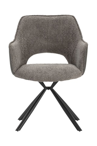 2 fauteuils Mariel - Gris foncé - En tissu et polyuréthane