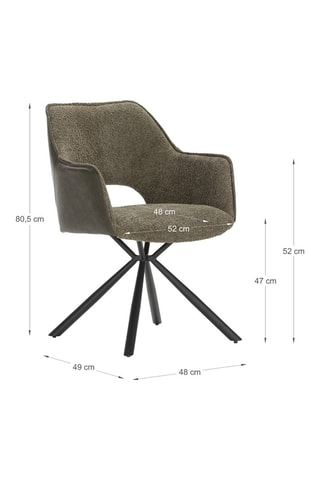 2 fauteuils - Vert foncé - En tissu et polyuréthane