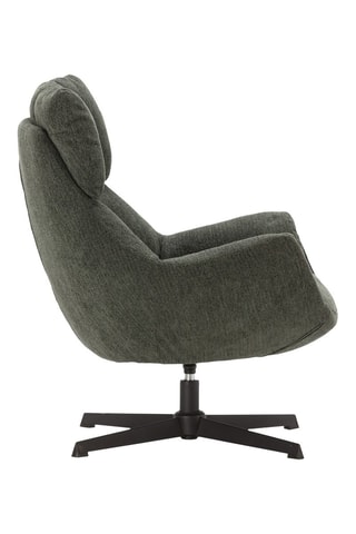 Fauteuil - Vert foncé - Revêtement en tissu