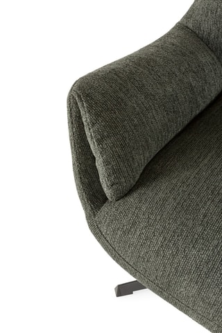 Fauteuil - Vert foncé - Revêtement en tissu