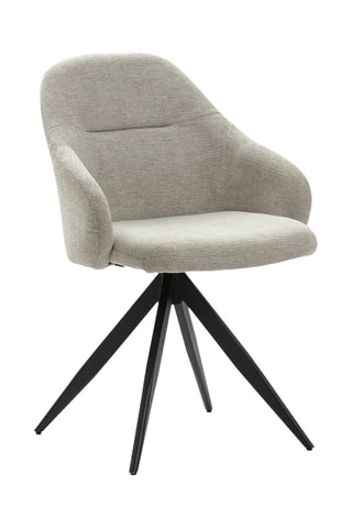 2 fauteuils pivotants - Taupe - En tissu