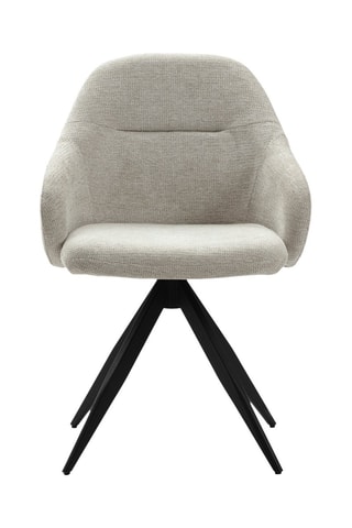 2 fauteuils pivotants - Taupe - En tissu