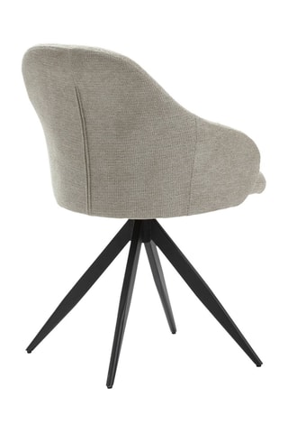 2 fauteuils pivotants - Taupe - En tissu