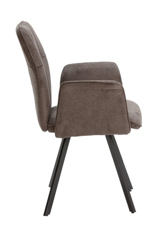 2 fauteuils - Taupe - Revêtement en tissu