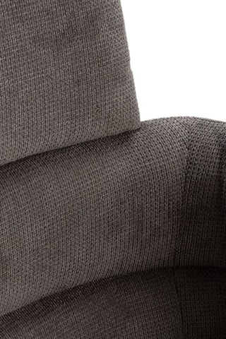 2 fauteuils pivotants - Gris foncé - Revêtement en tissu