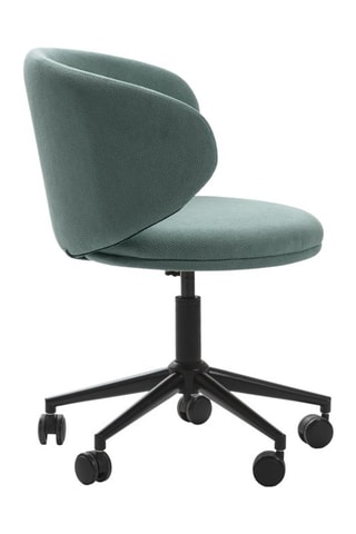 Fauteuil à roulettes Rush - Vert - Revêtement en tissu