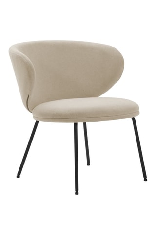 Fauteuil - Beige - Revêtement en tissu