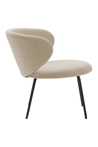 Fauteuil - Beige - Revêtement en tissu